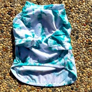 Paw & Tail Tie Dye Dog Shirt, size S